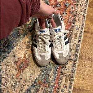 Adidas Women's White and Black Sneakers